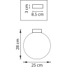 Плафон потолочный LIGHTSTAR GLOBO 812033