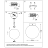 Плафон потолочный LIGHTSTAR GLOBO 812037