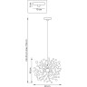 Подвес LIGHTSTAR EXTRA L1P721134 3х5W(led) G9 (721134+ 572104) хром