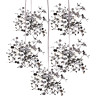 Подвес пятерной круглый LIGHTSTAR EXTRA L5PR721134 5W(led) G9 (721134 - 5 + 572154 -1) хром