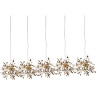 Подвес пятерной линейный LIGHTSTAR EXTRA L5PL721132 5W(led) G9 (721132 - 5 + 572162 -1) золото