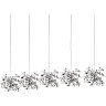Подвес пятерной линейный LIGHTSTAR EXTRA L5PL721134 5W(led) G9 (721134 - 5 + 572164 -1) хром