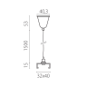 Подвес стандартный LIGHTSTAR QUATTRO 504176-FR1