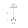 Подвес стандартный LIGHTSTAR QUATTRO 504177-FR1