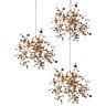 Подвес тройной круглый LIGHTSTAR EXTRA L3PR721132 3x3x5W(led) G9 (721132 - 3 + 572132 -1) золото
