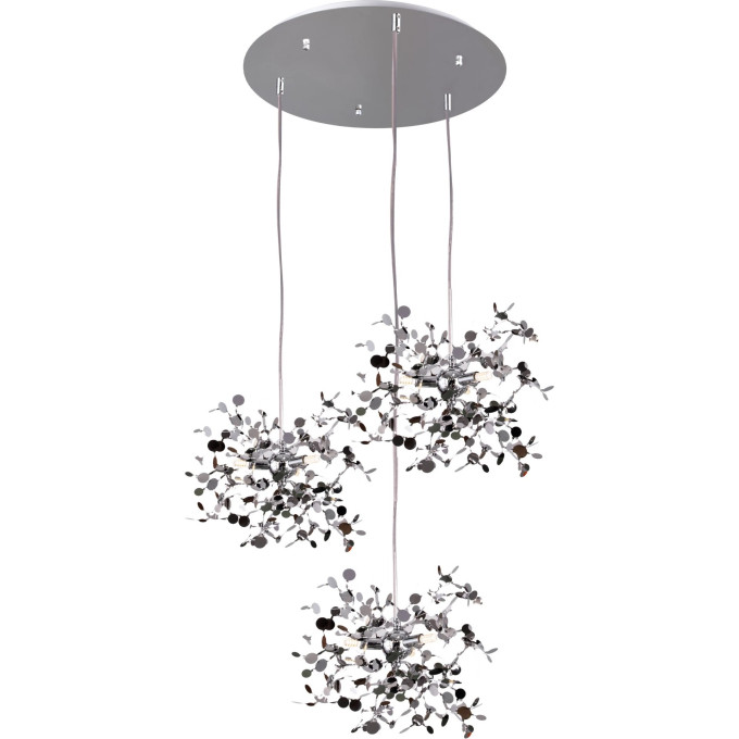 Подвес тройной круглый LIGHTSTAR EXTRA L3PR721134 3x3x5W(led) G9 (721134 - 3 + 572134 -1) хром