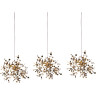 Подвес тройной линейный LIGHTSTAR EXTRA L3PL721132 3x3x5W(led) G9 (721132 - 3 + 572122 -1) золото