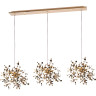 Подвес тройной линейный LIGHTSTAR EXTRA L3PL721132 3x3x5W(led) G9 (721132 - 3 + 572122 -1) золото