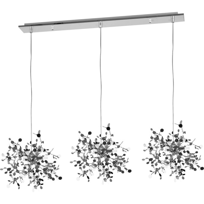 Подвес тройной линейный LIGHTSTAR EXTRA L3PL721134 3x3x5W(led) G9 (721134 - 3 + 572124 -1) хром