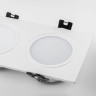 Рамка LIGHTSTAR PIANO 2x QUAD 012826 PVC для LED-модулей 941хх и LED-ламп D50мм IP65 белый