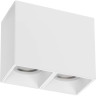 Рамка LIGHTSTAR RULLO 2x QUAD 213366 PVC для LED-модулей 941хх и LED-ламп D50мм белый
