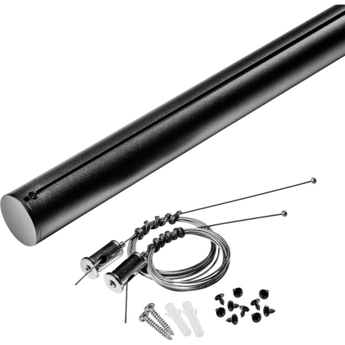 Штанга крепежная LIGHTSTAR NOVE 508917 1,6м д/тканевого трека д/светильников 208ххх черный