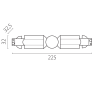 Соединение гибкое LIGHTSTAR 504157-FR QUATTRO к треку 5040xx-(F)/(R) ЧЕРНЫЙ