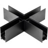 Соединитель LIGHTSTAR UNO 509187 X-образный накладной черный