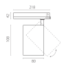 Светильник для трековой системы LIGHTSTAR ALTA BASE A5346TRIAC