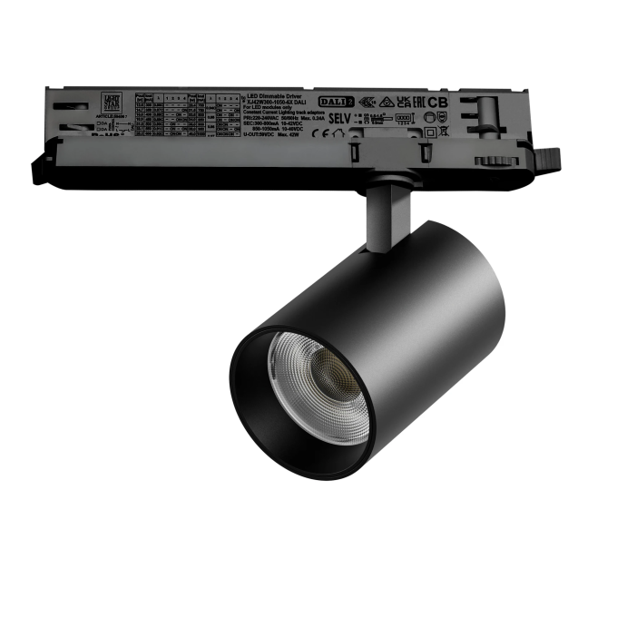 Светильник LIGHTSTAR ALTA BASE для трековой системы Quattro LED 30W с управлением DALI A5337DALI