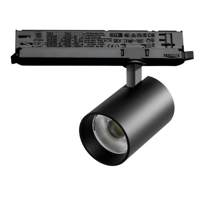 Светильник LIGHTSTAR ALTA BASE для трековой системы Quattro LED 30W с управлением DALI A5347DALI