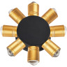 Светильник LIGHTSTAR DITO 380683 8х1W LED 880LM G 4000K черный/золото