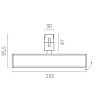 Светильник LIGHTSTAR DUE HERMES 270247 48V линейный 10W 520LM 110G ЧЕРНЫЙ 4000K