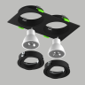 Светильник LIGHTSTAR SINGO BASE 11626 Quad X2 MR16 черный