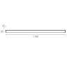 Светильник линейный LIGHTSTAR TRITO BASE 20W 900Lm 120G 457267