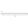 Светильник линейный LIGHTSTAR TRITO BASE 32W 2200Lm 120G 457467