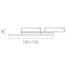 Светильник отраженного света LIGHTSTAR LINEA 236147