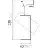 Светильник светодиодный для 1-фазного трека LIGHTSTAR VOLTA 228247