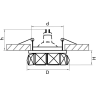 Светильник точечный встраиваемый LIGHTSTAR ONDA 032702