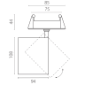 Светильник встраиваемый LIGHTSTAR ALTA BASE A5436RS