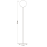 Торшер LIGHTSTAR GRAZIA 608716 1x12W(led) E27 БЕЛЫЙ/МАТОВЫЙ