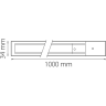 Трек двухконтактный однофазный накладной LIGHTSTAR BARRA 502018