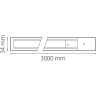 Трек двухконтактный однофазный накладной LIGHTSTAR BARRA 502035