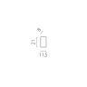 Заглушка концевая трековая LIGHTSTAR 510167 DUE HERMES ЧЕРНЫЙ